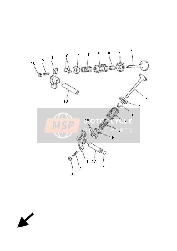 Yamaha YP250R X-MAX 2009 Valve for a 2009 Yamaha YP250R X-MAX